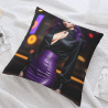 Funda de almohada de felpa doble cara de 18x18 pulgadas con diseño de belleza
