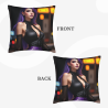 Funda de almohada de felpa doble cara de 18x18 pulgadas con patrón de belleza