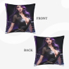 Fodera per cuscino in peluche doppia faccia 18x18 pollici con motivo di ragazza sexy