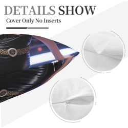 Funda de almohada de felpa doble cara de 18x18 pulgadas con diseño de chica sexy