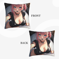 Funda de Almohada de Chica Anime - Almohada de Felpa Linda | okomall