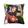 18x18 Zoll doppelseitiges Plüschkissenbezug mit Anime-Mädchen-Druck