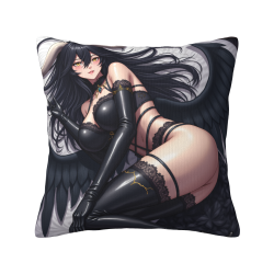 Funda de Almohada de Anime de Peluche de Doble Cara de 18x18 pulgadas