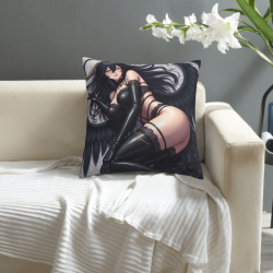 Funda de Almohada de Anime de Peluche de Doble Cara de 18x18 pulgadas