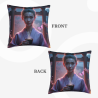 Funda de almohada de felpa doble cara de 18x18 pulgadas con diseño de belleza antigua