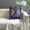 Funda de almohada de felpa doble cara de 18x18 pulgadas con diseño de belleza antigua