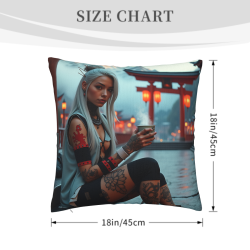 Cuscino Giapponese Zen Girl - Okomall