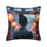 18x18 Inch Double - Sided Plush Throw Pillow Cover with Ancient - Style Pattern