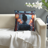 18x18 Inch Double - Sided Plush Throw Pillow Cover with Ancient - Style Pattern