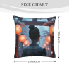18x18 Inch Double - Sided Plush Throw Pillow Cover with Ancient - Style Pattern