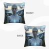 Funda de almohada de peluche impresa a doble cara, 18x18 pulgadas