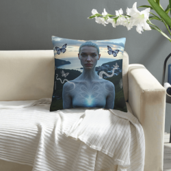 18x18 - inch Double - Sided Plush Printed Pillow Cover