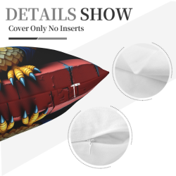 Funda de almohada de felpa doble cara de 18x18 pulgadas con diseño de búho