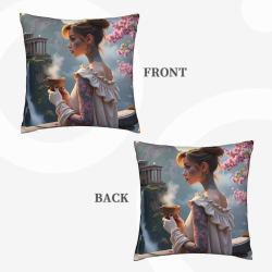 Funda de almohada de felpa de impresión completa de doble cara 18x18 pulgadas