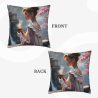 Housse de coussin en peluche à impression complète recto-verso 18x18 pouces