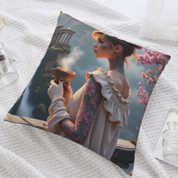 18x18 Inch Double - Sided Plush Full - Print Pillow Cover