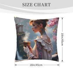 18x18英寸雙面毛絨全副印花抱枕套