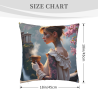 Housse de coussin en peluche à impression complète recto-verso 18x18 pouces