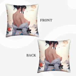 Beautiful Japanese Style Girl Pillow Cover - Okomall