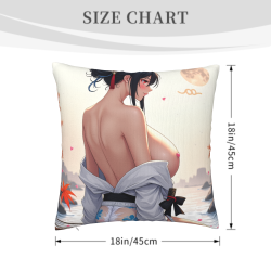 Schöner Japanischer Stil Mädchen Kissenbezug - Okomall