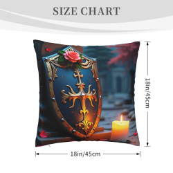 Coussin moelleux Jardin aux chandelles - Okomall