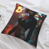 Funda de Almohada Anime de Mujer con Estilo de 18x18 Pulgadas de Doble Cara