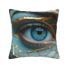 Abstrakte Augen-Plüschkissenbezug - Okomall