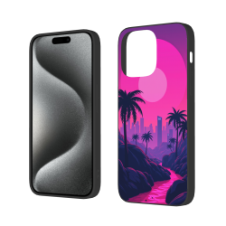 Coque pour iPhone 15 Pro/Pro Max avec motif de côte brumeuse - okomall