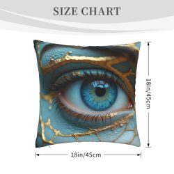 Funda de Almohada de Peluche Abstracto de Ojo - Okomall