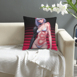 18x18 Zoll Doppelseitiger Plüsch Anime-Charakter Kopfkissenbezug