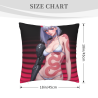 18x18 Zoll Doppelseitiger Plüsch Anime-Charakter Kopfkissenbezug