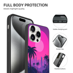 Coque pour iPhone 15 Pro/Pro Max avec motif de côte brumeuse - okomall