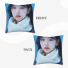 18x18인치 양면 플러시 베개 커버, 유명인 패턴