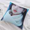 18x18인치 양면 플러시 베개 커버, 유명인 패턴