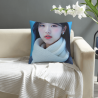 18x18인치 양면 플러시 베개 커버, 유명인 패턴
