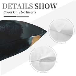 Copricuscino in peluche doppia faccia 18x18 pollici con motivo cucciolo - Alta qualità e comfort