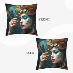 Housse de coussin steampunk rêveuse - Okomall