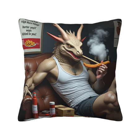 18x18 inches Double - sided Plush Pillow Cover with Unique Pattern