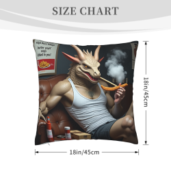 18x18 inches Double - sided Plush Pillow Cover with Unique Pattern