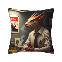 18x18 inches Double - sided Plush Pillowcase with Dragon Pattern
