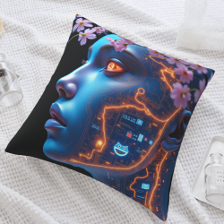 Funda de almohada de felpa de doble cara de 18x18 pulgadas con diseño único