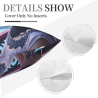 18x18 inches Double - sided Plush Printed Pillowcase - Ancient - style Beauty