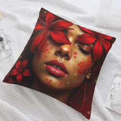 Funda de almohada de felpa de doble cara con impresión completa 18x18 pulgadas