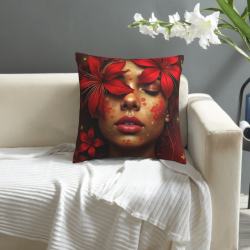 18x18 Inch Double - Sided Plush Full - Print Pillowcase