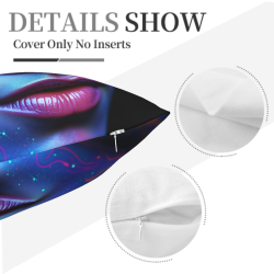 Funda de almohada de felpa impresa de doble cara de 18x18 pulgadas, combinando comodidad y belleza