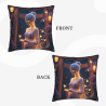 Copricuscino in peluche reversibile 18x18 pollici con motivo di fata