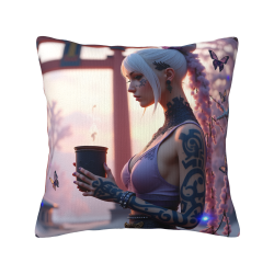18x18 Inch Double - Sided Fleece Personalized Printed Pillow Cover
