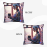Doppelseitiger Fleece-Kissenbezug 18x18 Zoll mit personalisiertem Druck