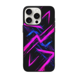 iPhone 15/Pro/Max 撞色流线手机壳 - okomall
