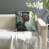 Housse de Coussin en Peluche à Double Face Élégante de 18x18 Pouces
